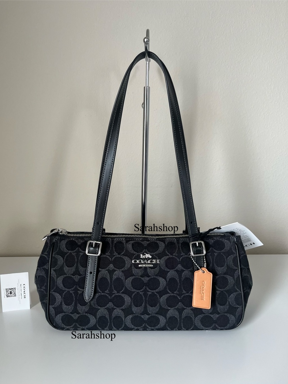 ✅Coach Asher Shoulder Bag In Signature Denim